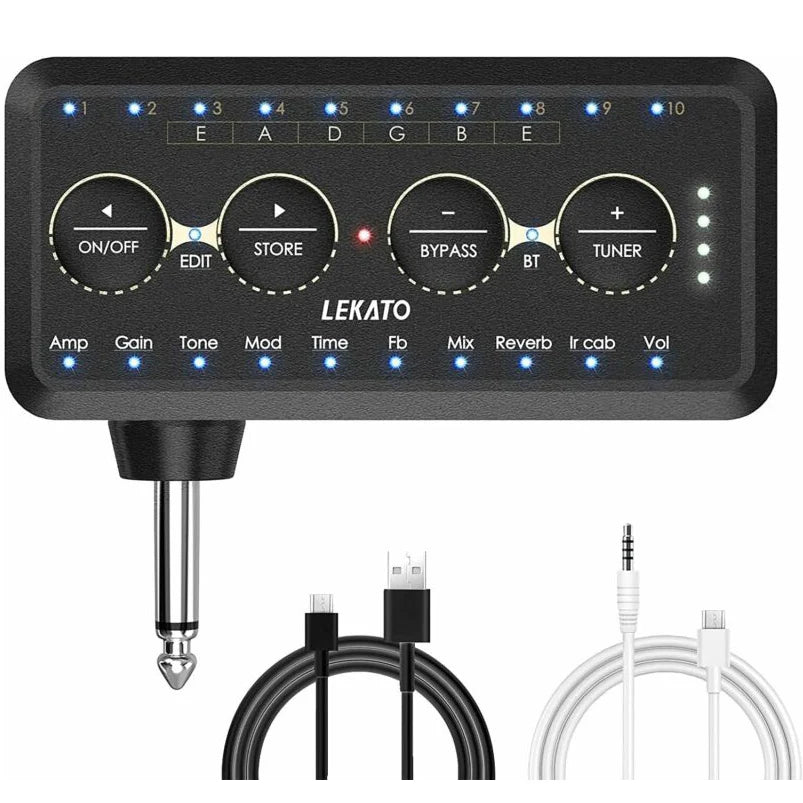 Lekato PA-1 Mini Guitar Amp – Headphone & Speaker Combo