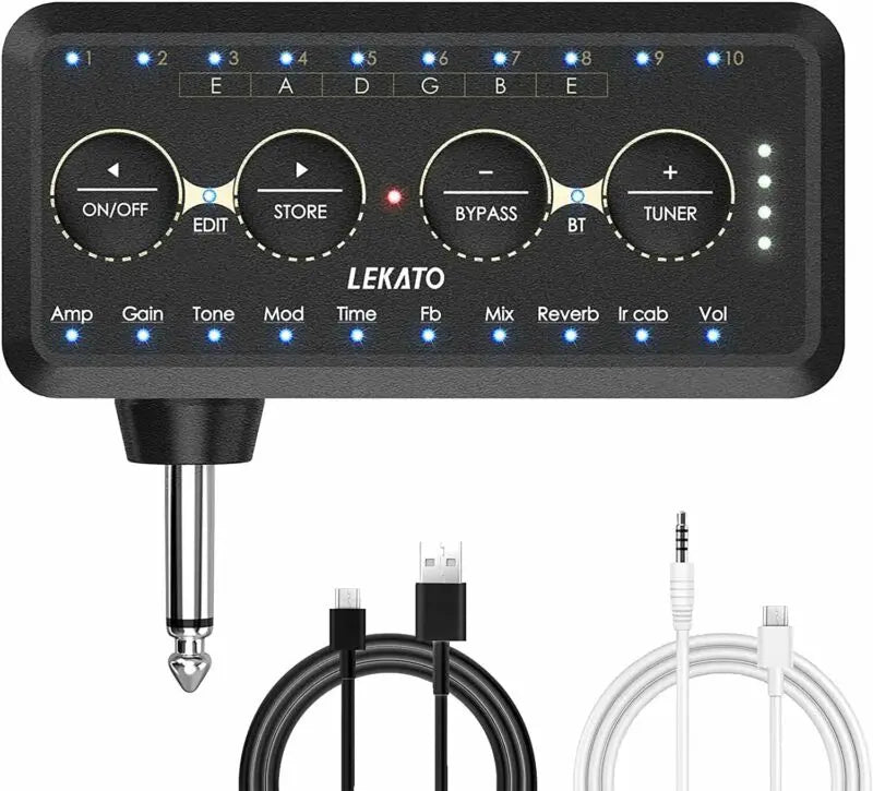 Lekato PA-1 Mini Guitar Amp – Headphone & Speaker Combo