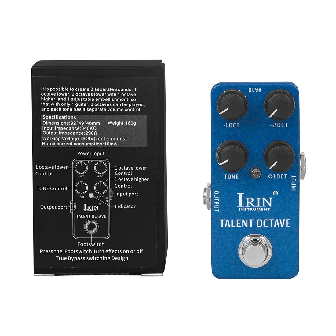 IRIN Aluminium Guitar Pedal – Vintage & Multi-Effects