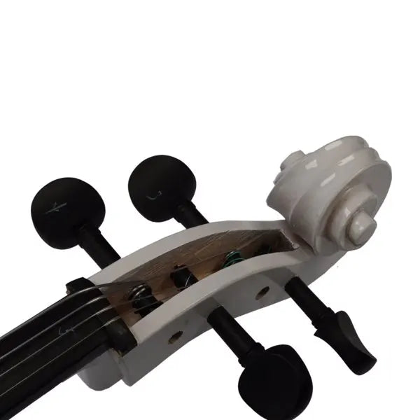 4/4 Full Size Wooden Cello – With Bag, Bow, Rosin & Bridge (White)
