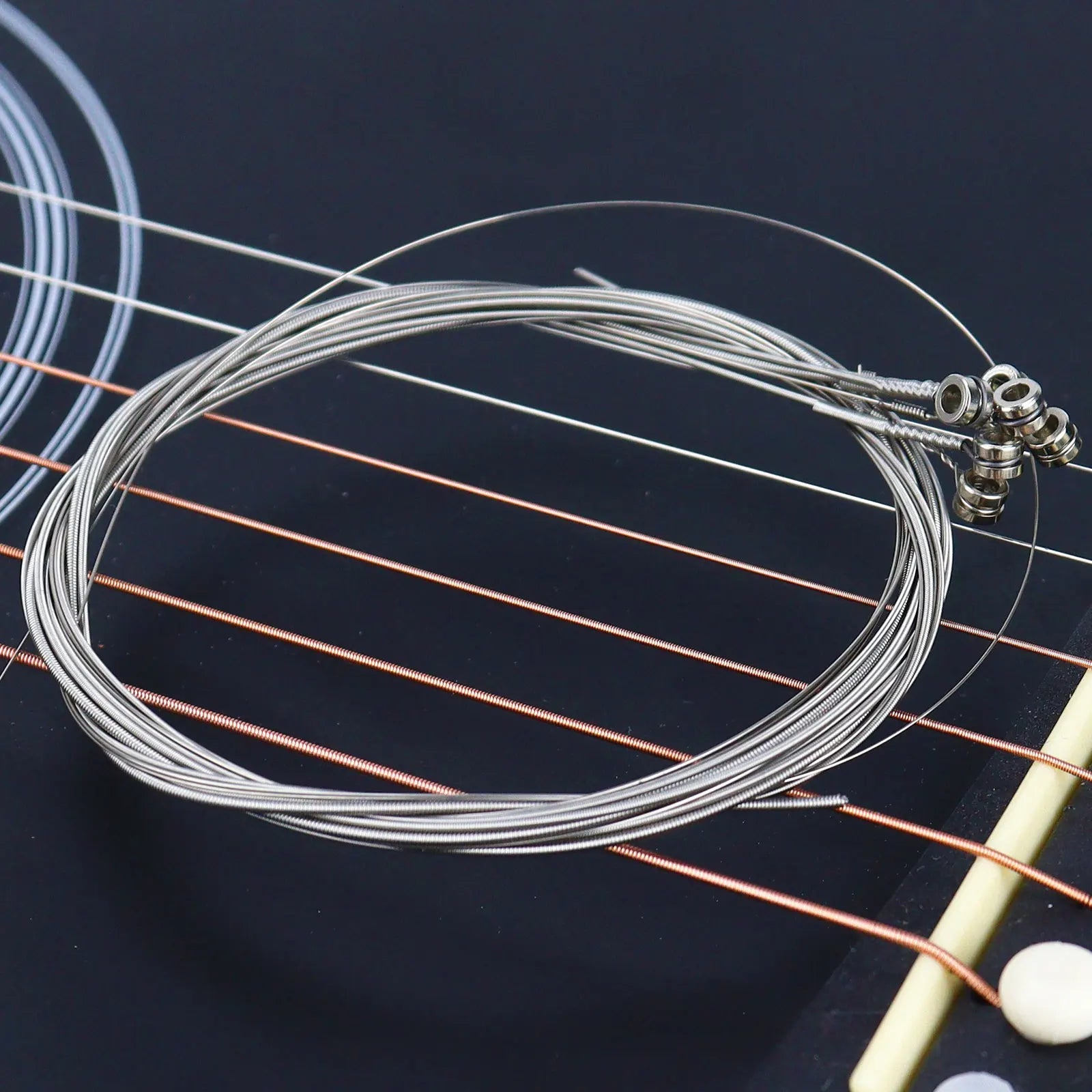 6-Piece Electric Guitar Strings – Nickel-Plated High Carbon Steel