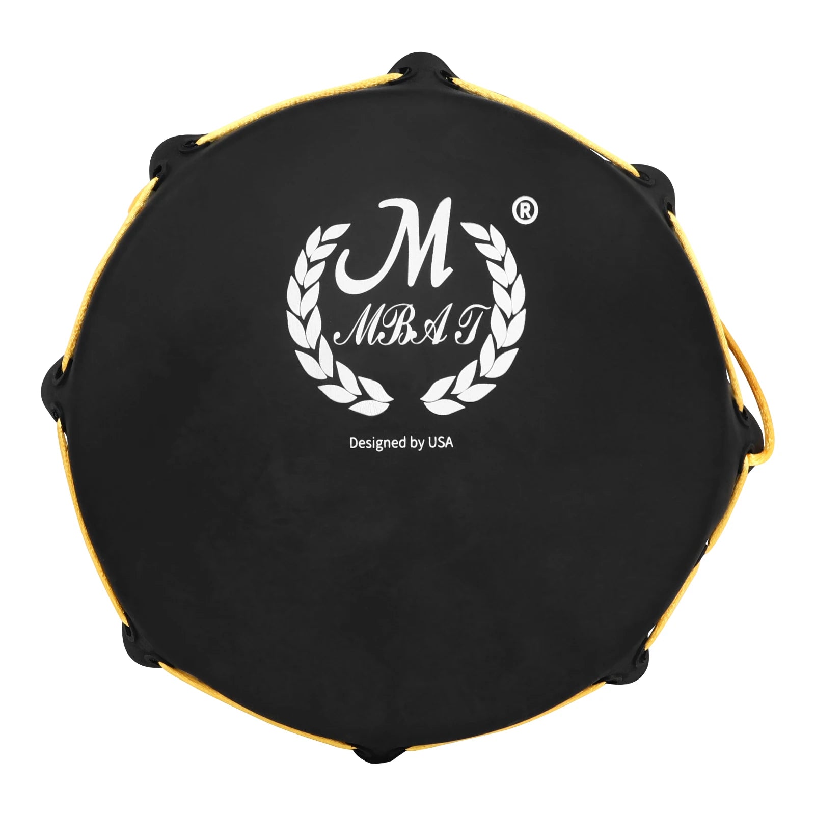 M MBAT Indian Tambourine Drum – Rubber Skin with Sticks