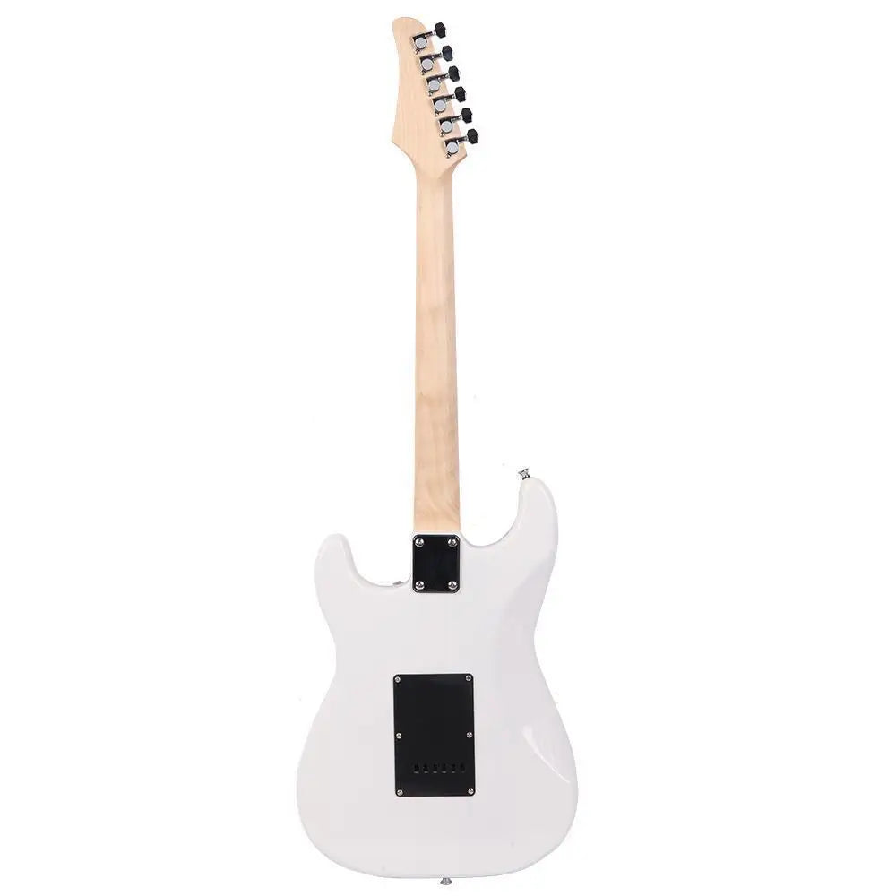 Glarry 6-String Right-Handed Bass Guitar Kit – White with Bag