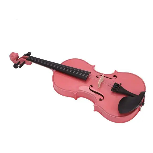 1/4 Acoustic Violin Set – Pink with Case & Bow