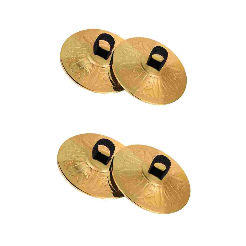 4pcs Copper Finger Cymbals – Belly Dance Mini Percussion