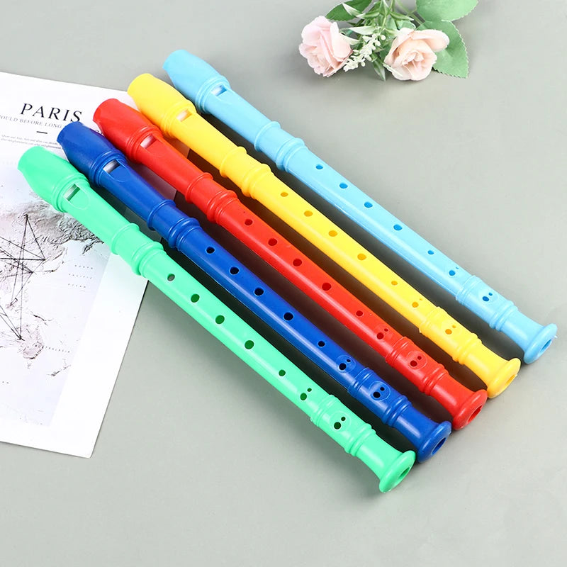 8-Hole Plastic Recorder – Colorful Woodwind Instrument