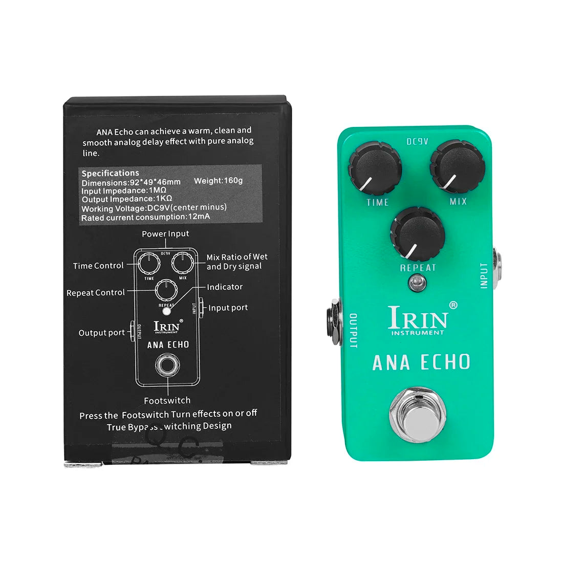 IRIN Aluminium Guitar Pedal – Vintage & Multi-Effects