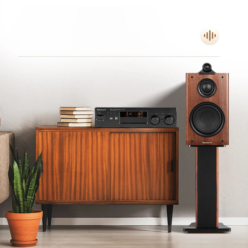 HiFi 6.5" Three-Way Passive Bookshelf Speaker – 120W Home Theater Audio