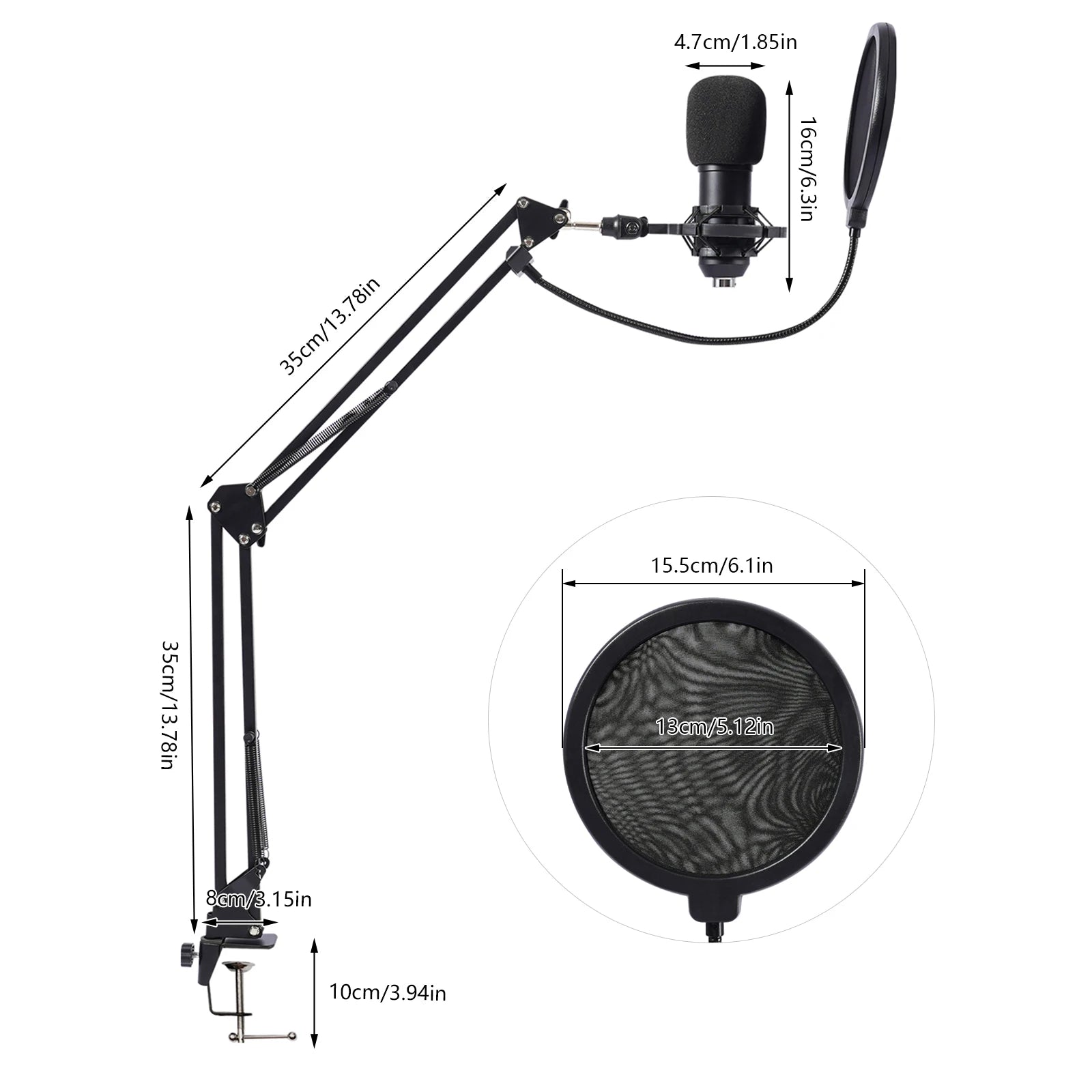 Podcast Sound Card Bundle – BM800 Mic with 192kHz Audio & Effects
