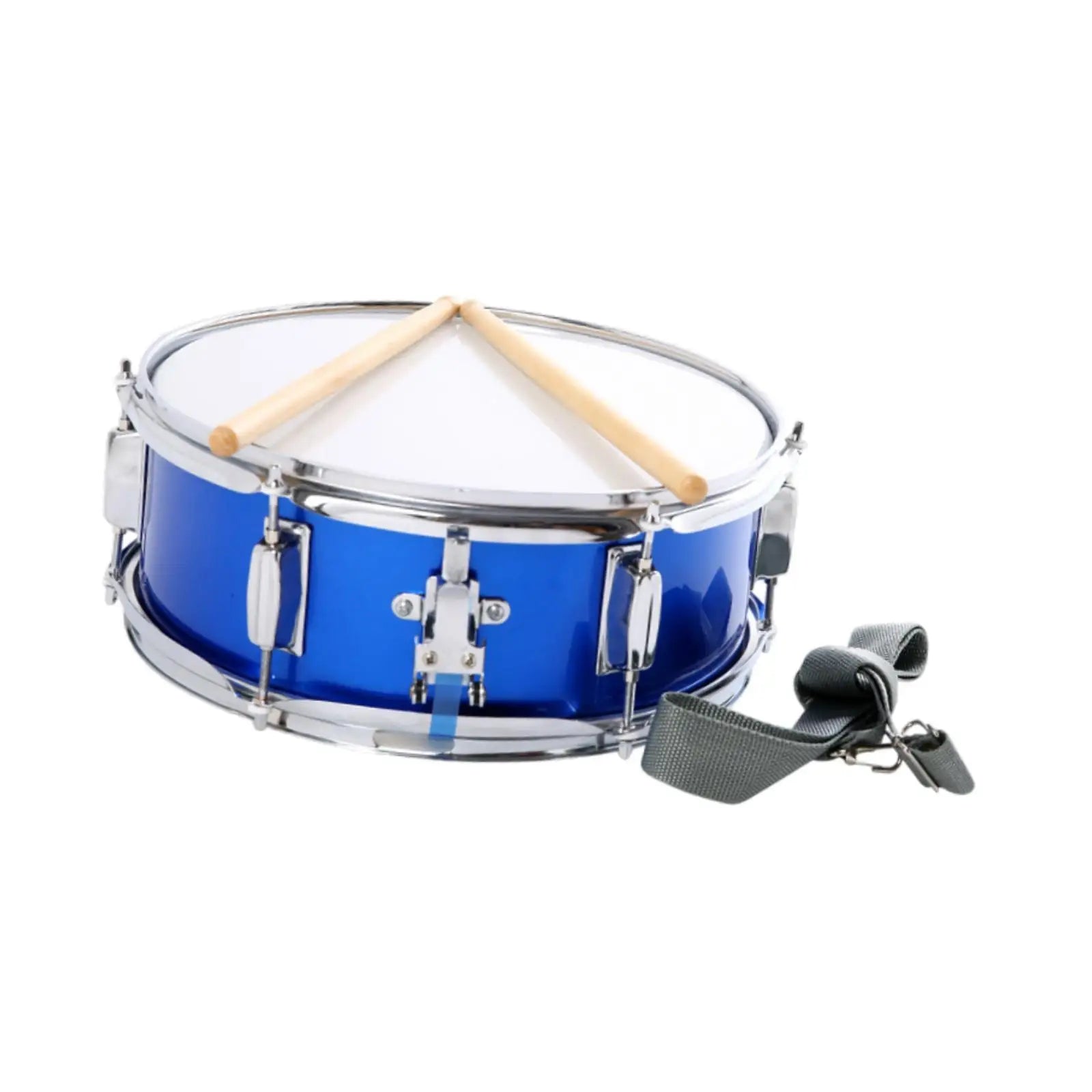 13" Blue Snare Drum with Strap – Educational Instrument
