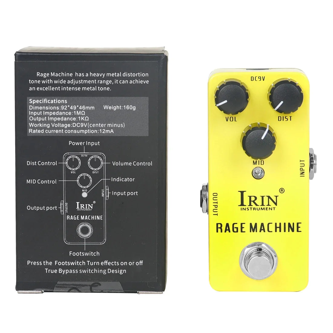 IRIN Aluminium Guitar Pedal – Vintage & Multi-Effects