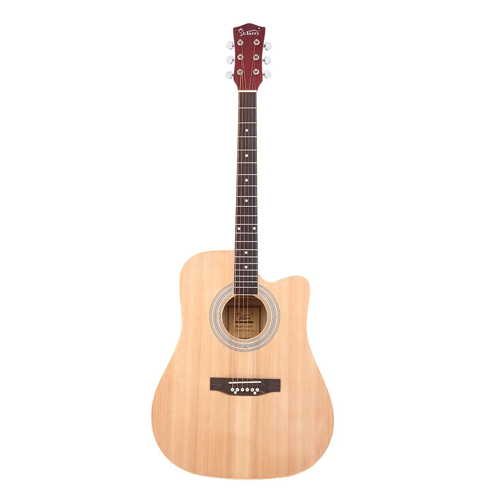 Glarry GT502 41" Folk Guitar – Spruce Top, Burlywood Finish