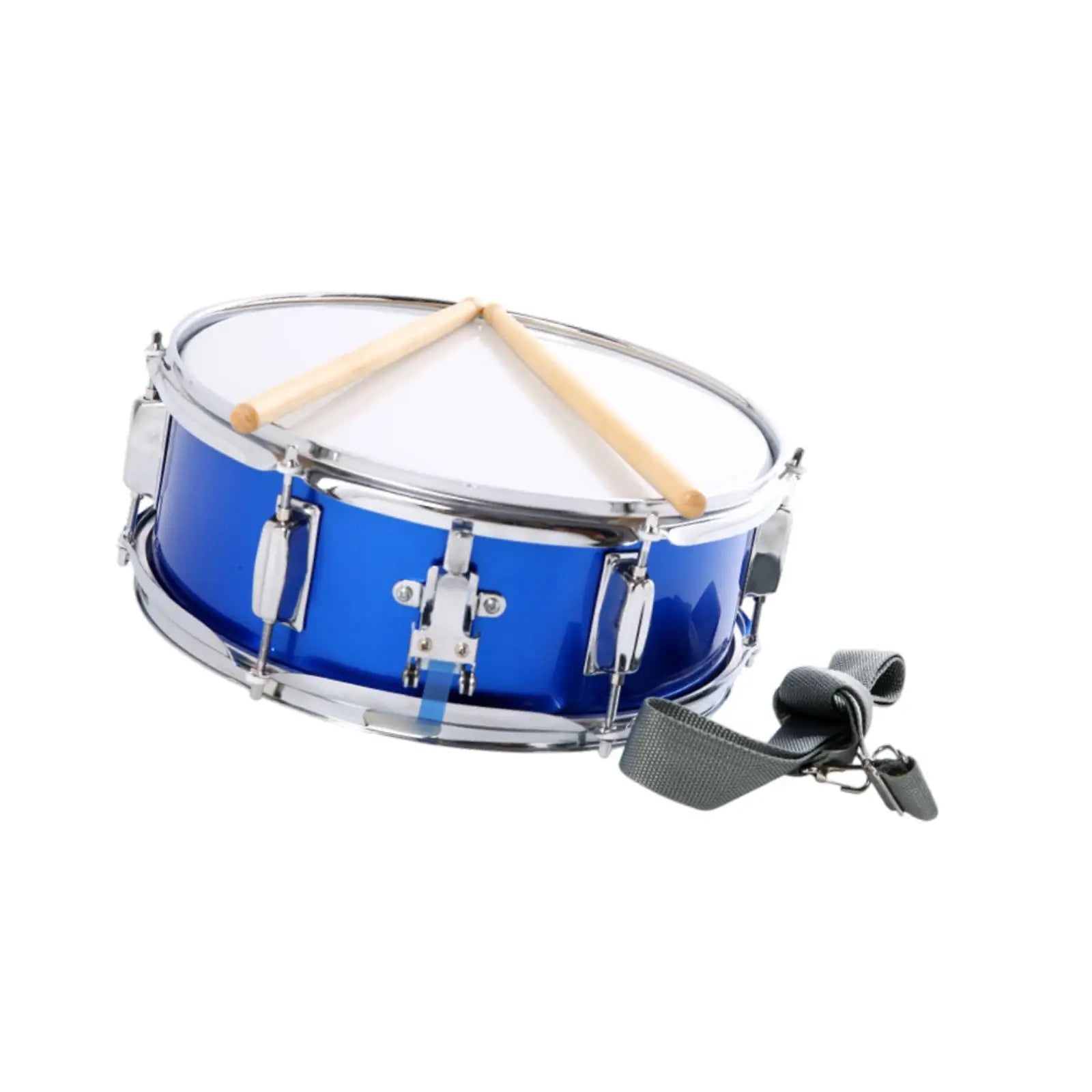 13" Blue Snare Drum with Strap – Educational Instrument