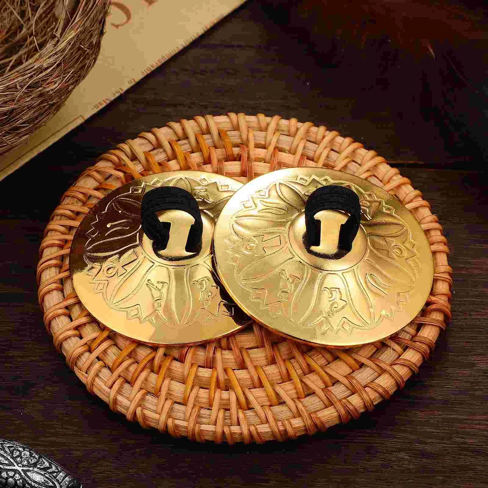 4pcs Copper Finger Cymbals – Belly Dance Mini Percussion