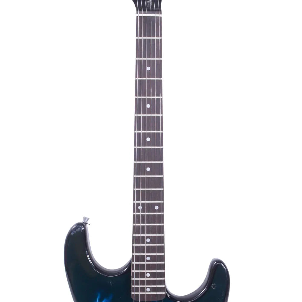 22-Fret Electric Guitar Bundle – Black & Dark Blue with Accessories