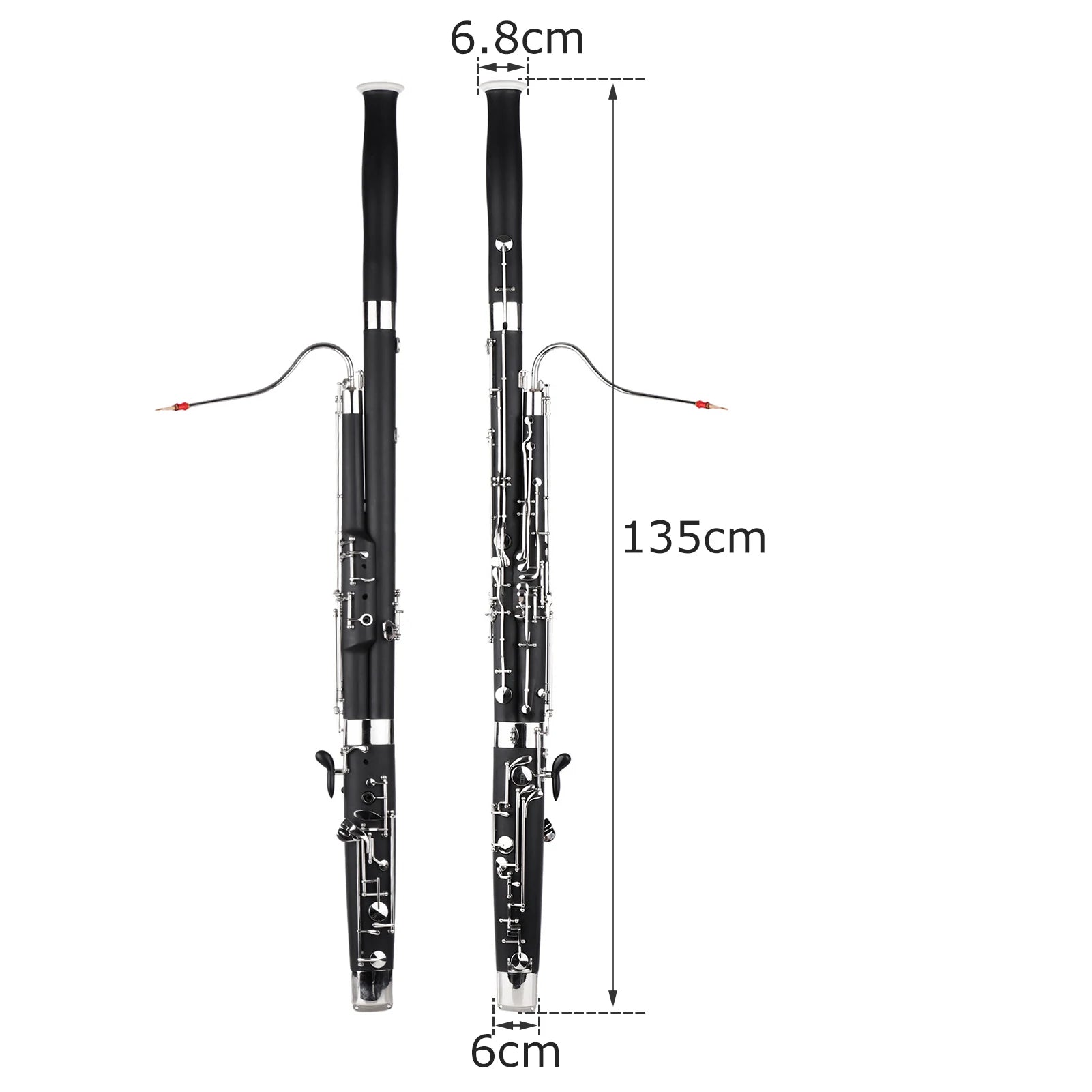 C Key Professional Bassoon – Synthetic Wood with Reed & Case