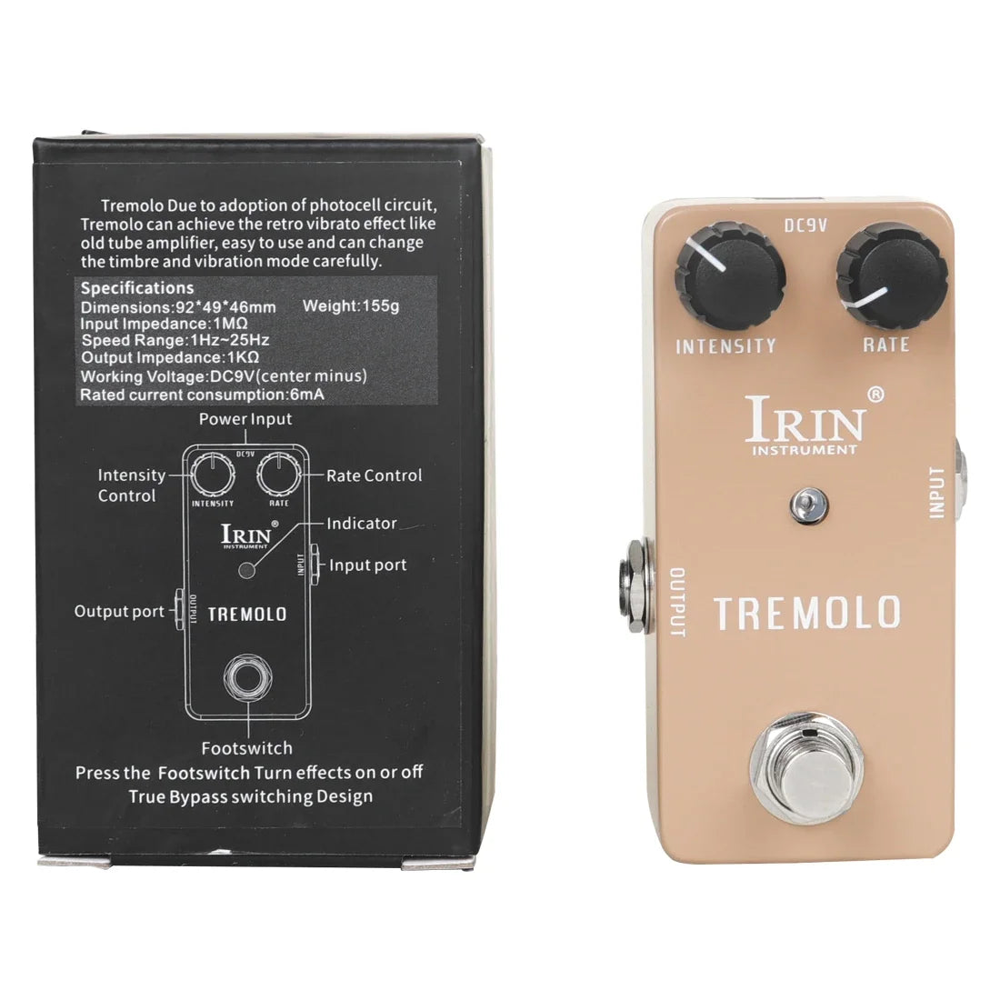 IRIN Aluminium Guitar Pedal – Vintage & Multi-Effects