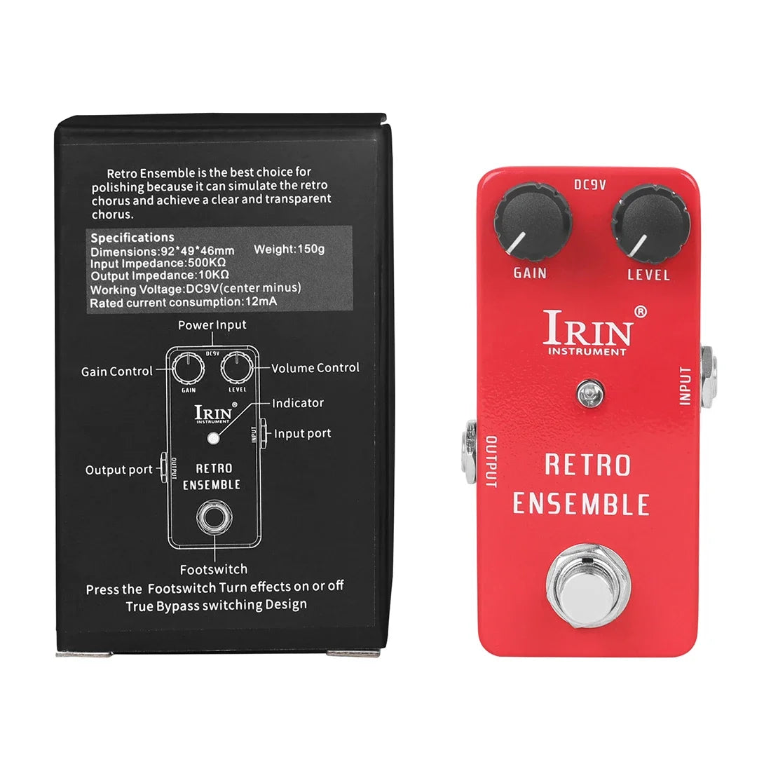 IRIN Aluminium Guitar Pedal – Vintage & Multi-Effects