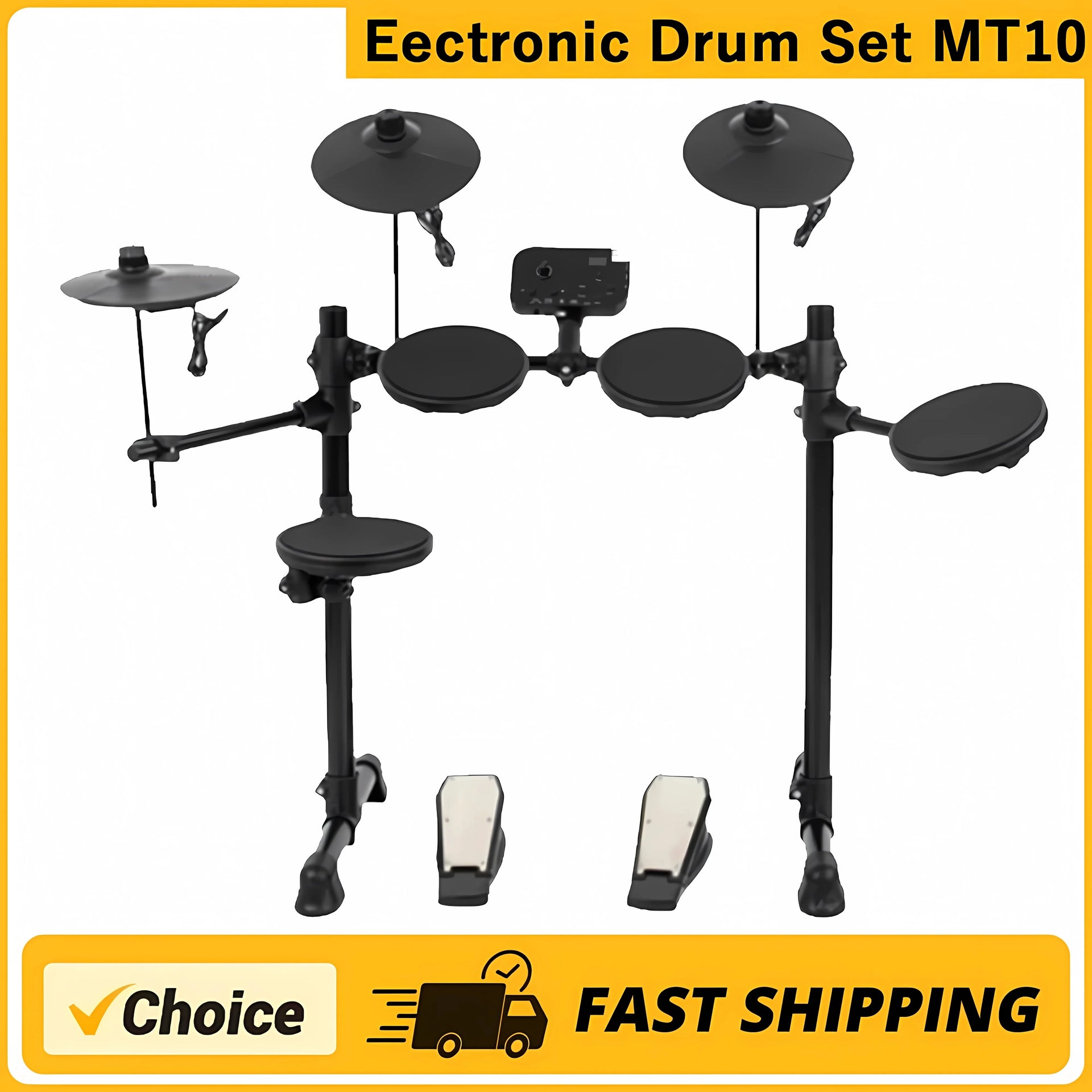 MT10 Electronic Drum Set – 5 Drums, 3 Cymbals with USB & MIDI