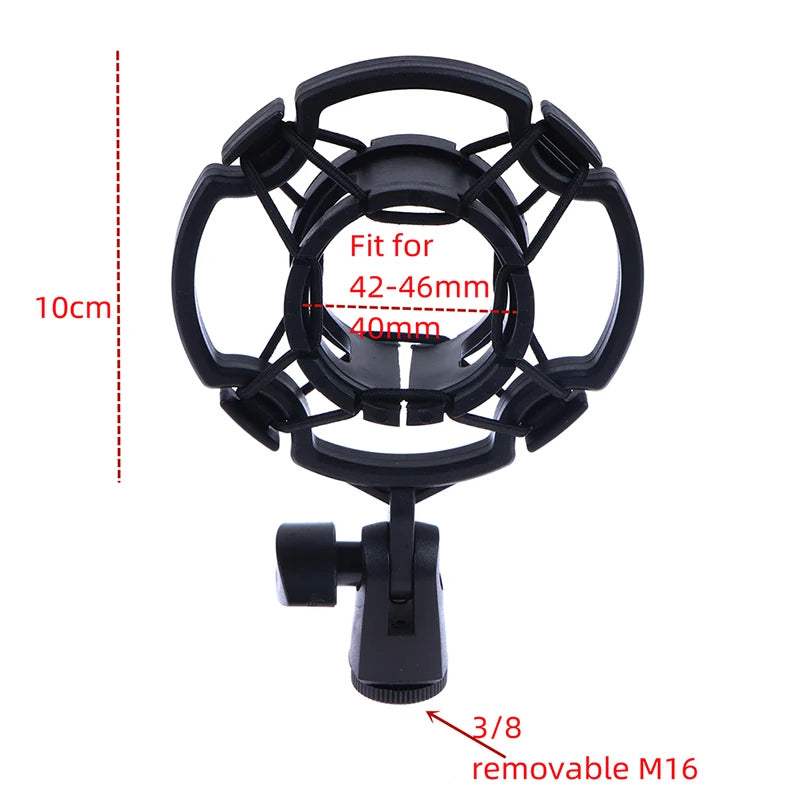 Universal Condenser Mic Shock Mount – Studio Holder for Large Diaphragm Mics