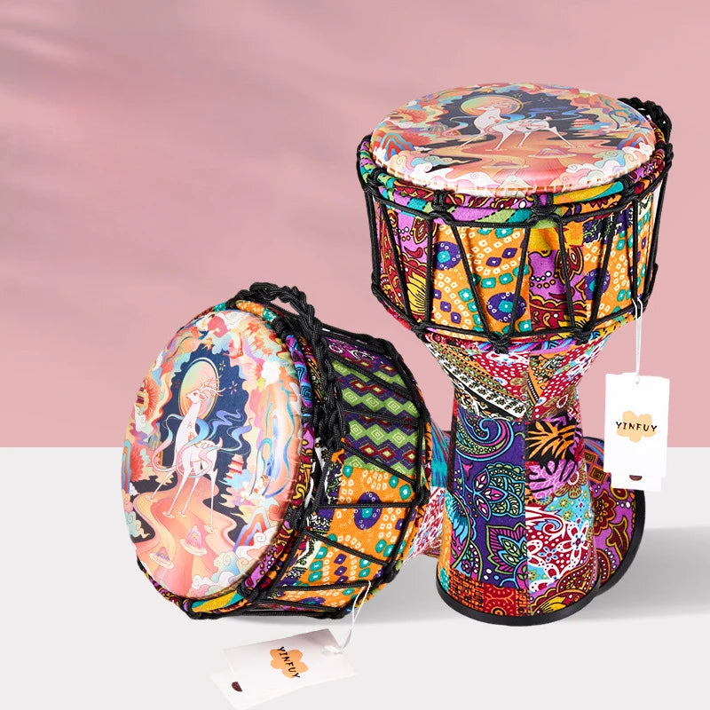 8" Djembe Drum – Portable Beginner Percussion