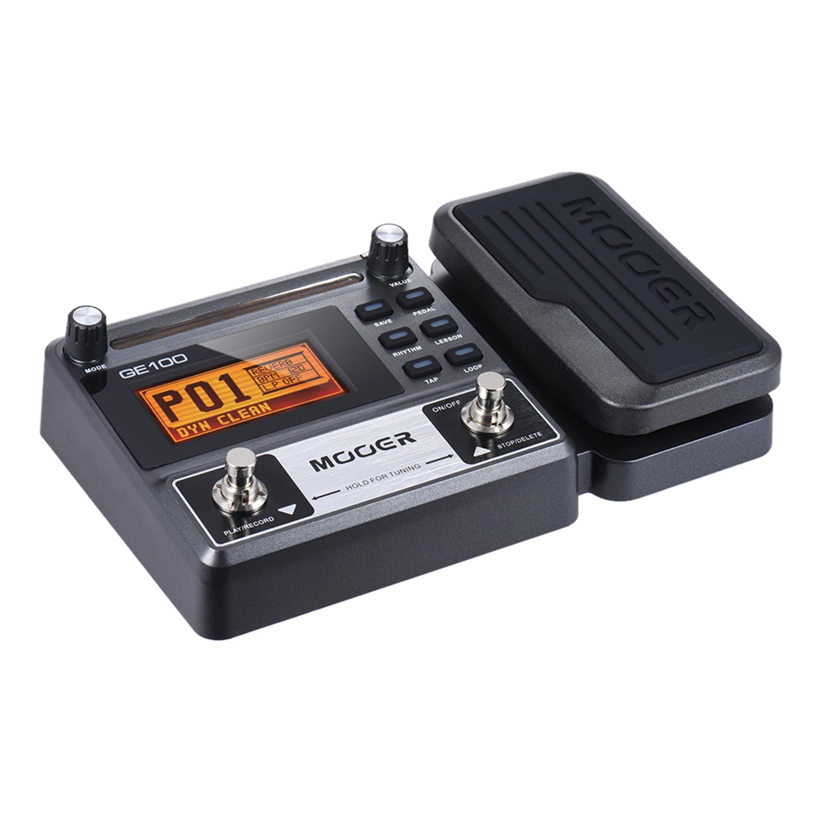 MOOER GE100 Guitar Multi-Effects Processor – Loop Recording & Tuner