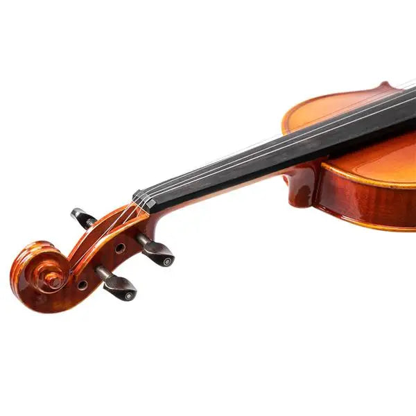 4/4 Spruce Violin – Natural Wood with Rectangular Case & Octagonal Bow
