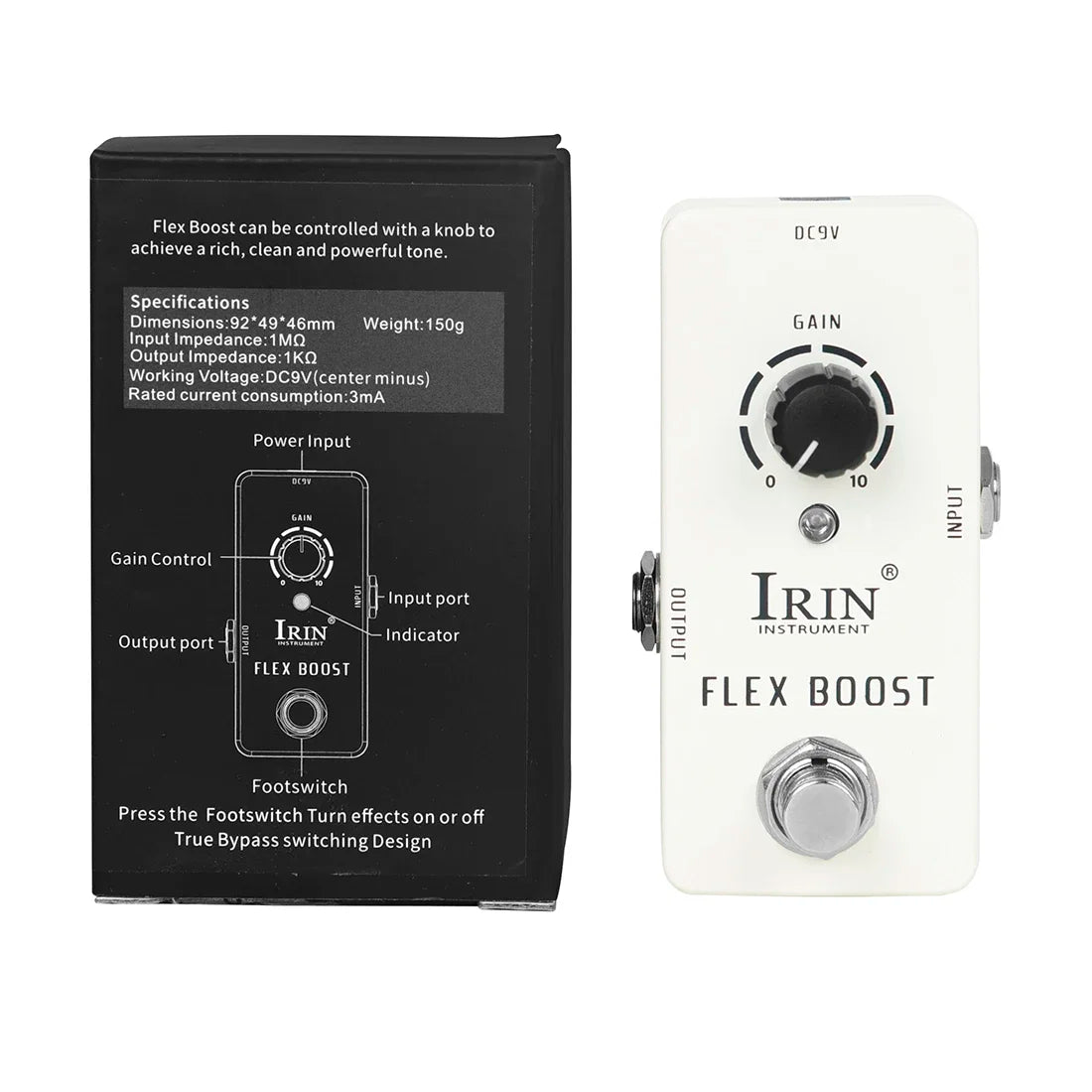 IRIN Aluminium Guitar Pedal – Vintage & Multi-Effects