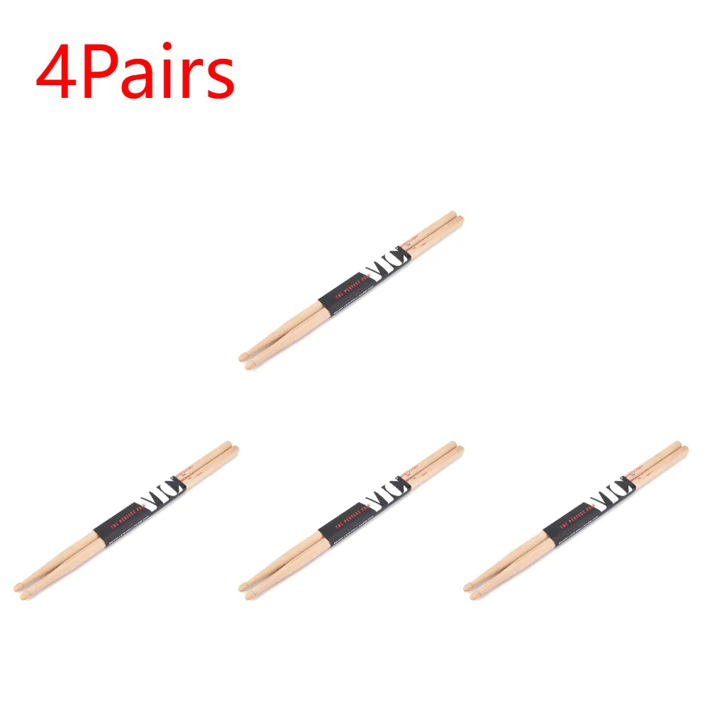10-Piece American Hickory Drumsticks – Jazz & Multi-Use