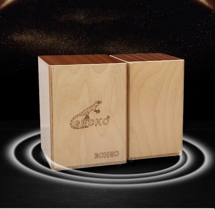 Solid Wood Bongo Cajon Drum – Travel Hand Percussion