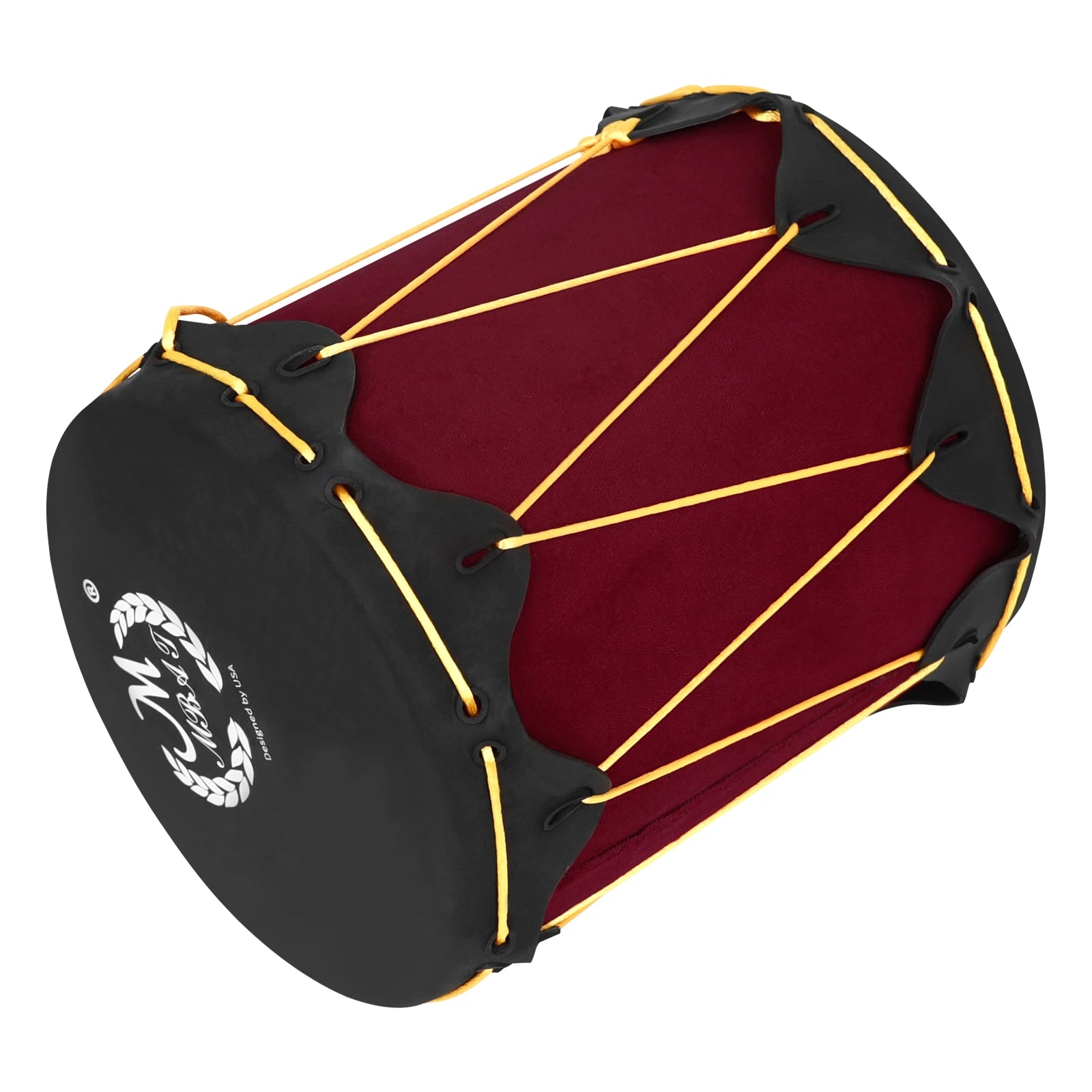 M MBAT Indian Tambourine Drum – Rubber Skin with Sticks