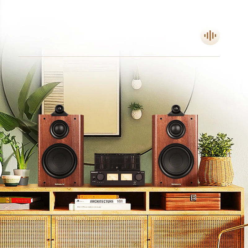 HiFi 6.5" Three-Way Passive Bookshelf Speaker – 120W Home Theater Audio