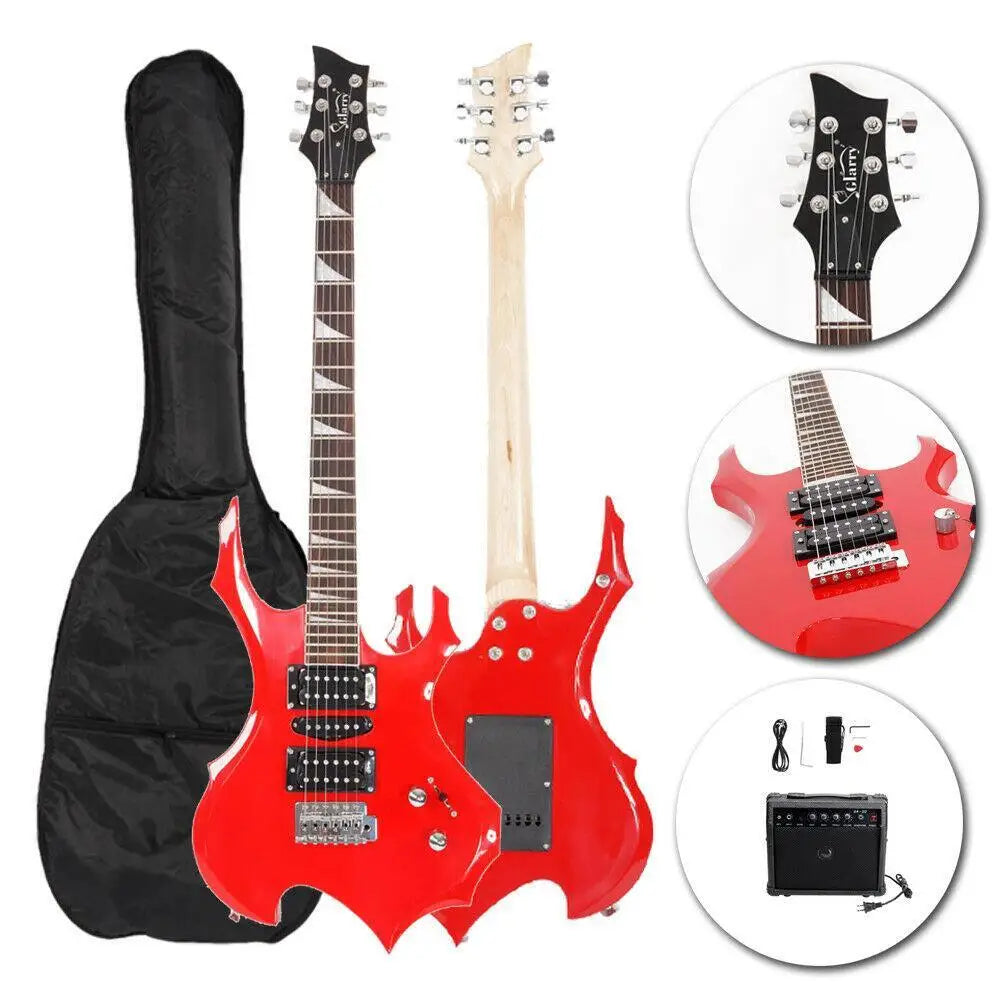 Red Electric Guitar Bundle – Bag & 20W Amp Included