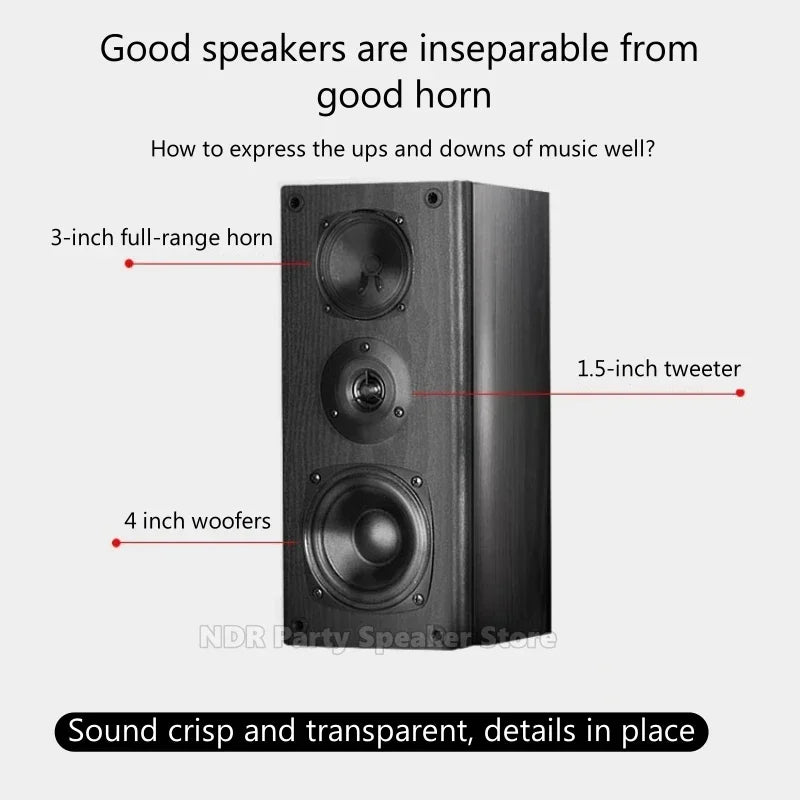 IBALL-X5 4" Bookshelf Speakers – Powered Studio Monitors 60W Pair