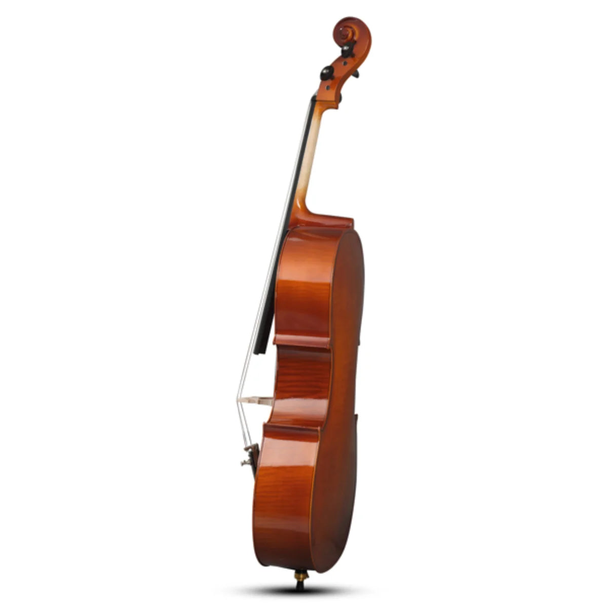 4/4 Spruce Cello – Natural Tiger Pattern with Bag & Accessories