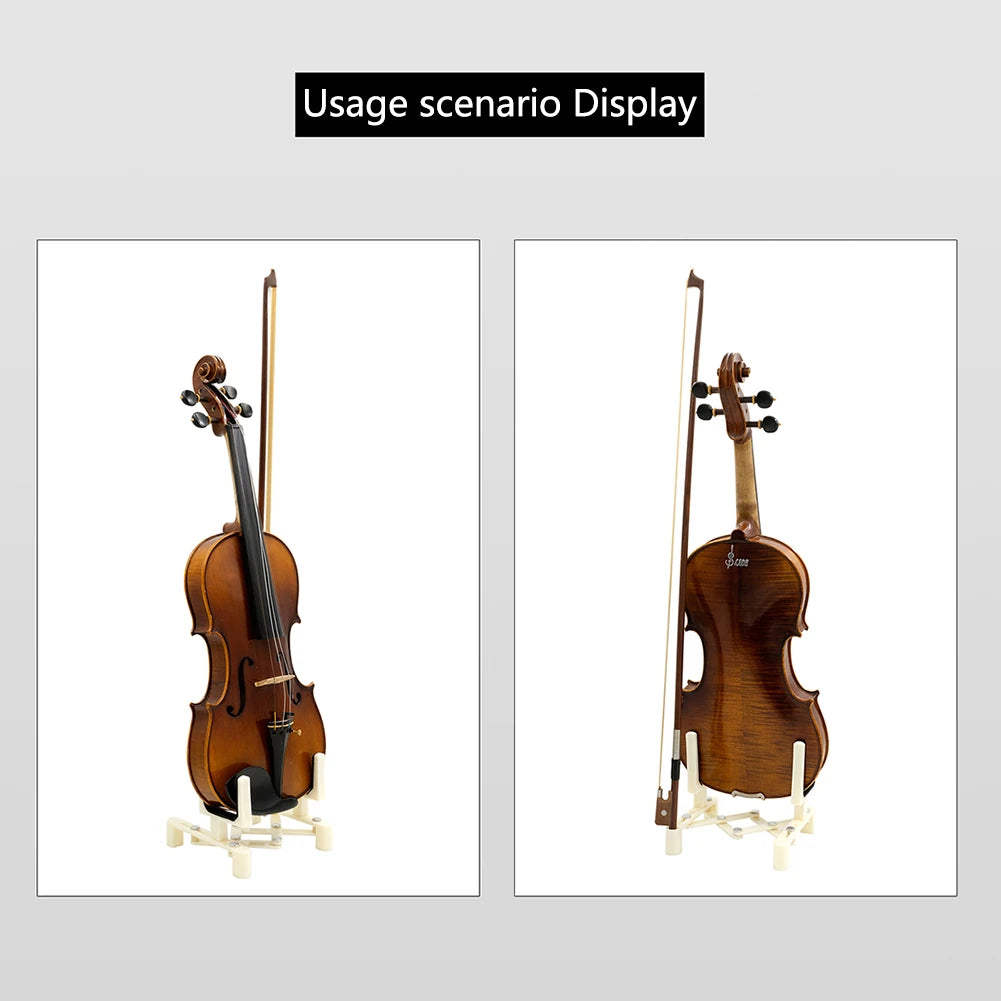 Adjustable Violin Stand – Non-Slip Folding Music Holder