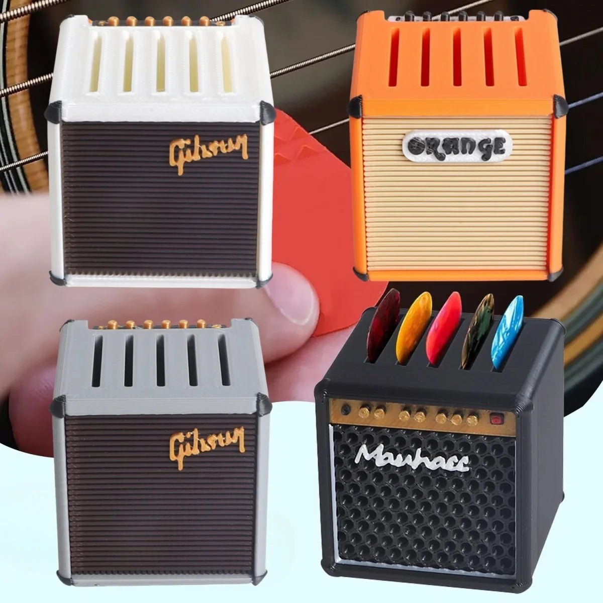 Miwayer Guitar Pick Holder – Amp-Shaped 3D Printed Case