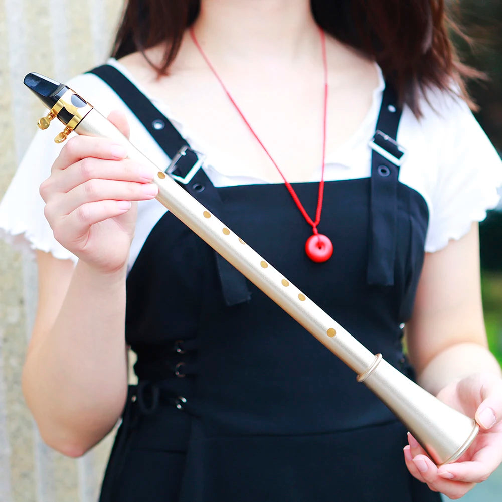 E♭ Compact Clarinet – Portable Mini Sax Clarinet with Bag