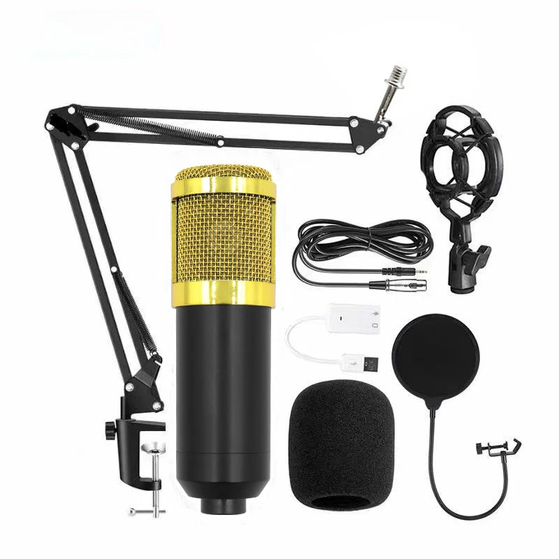 BM-800 Condenser Microphone – Studio Mic for Karaoke, Gaming & Recording