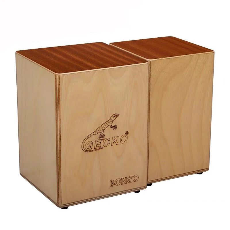Solid Wood Bongo Cajon Drum – Travel Hand Percussion