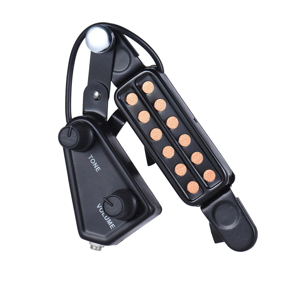 Miwayer P-011 Acoustic Guitar Pickup – Magnetic Soundhole with Controls