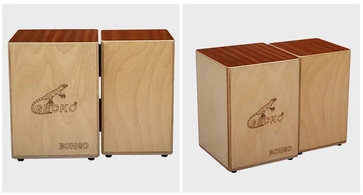 Solid Wood Bongo Cajon Drum – Travel Hand Percussion
