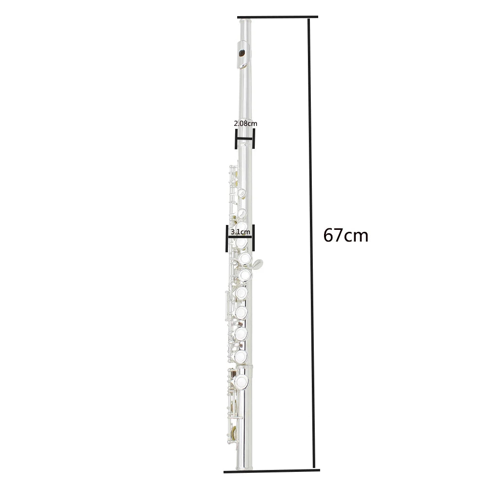 SLADE C Key Transverse Flute – Professional Concert Flute with Accessories