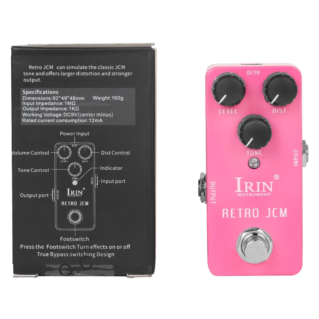 IRIN Aluminium Guitar Pedal – Vintage & Multi-Effects