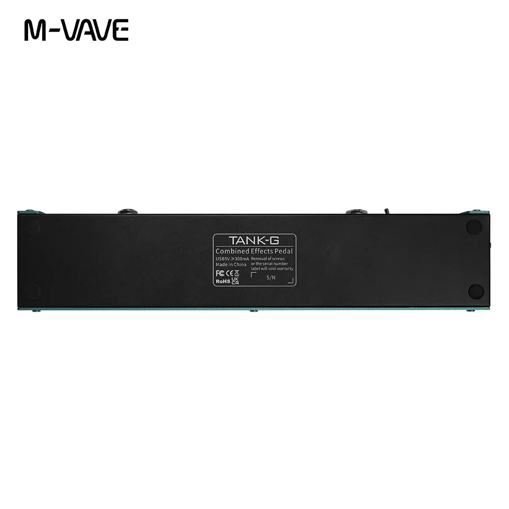 M-VAVE Tank-G Guitar Multi-Effects Pedal – 36 Presets, 9 Preamps