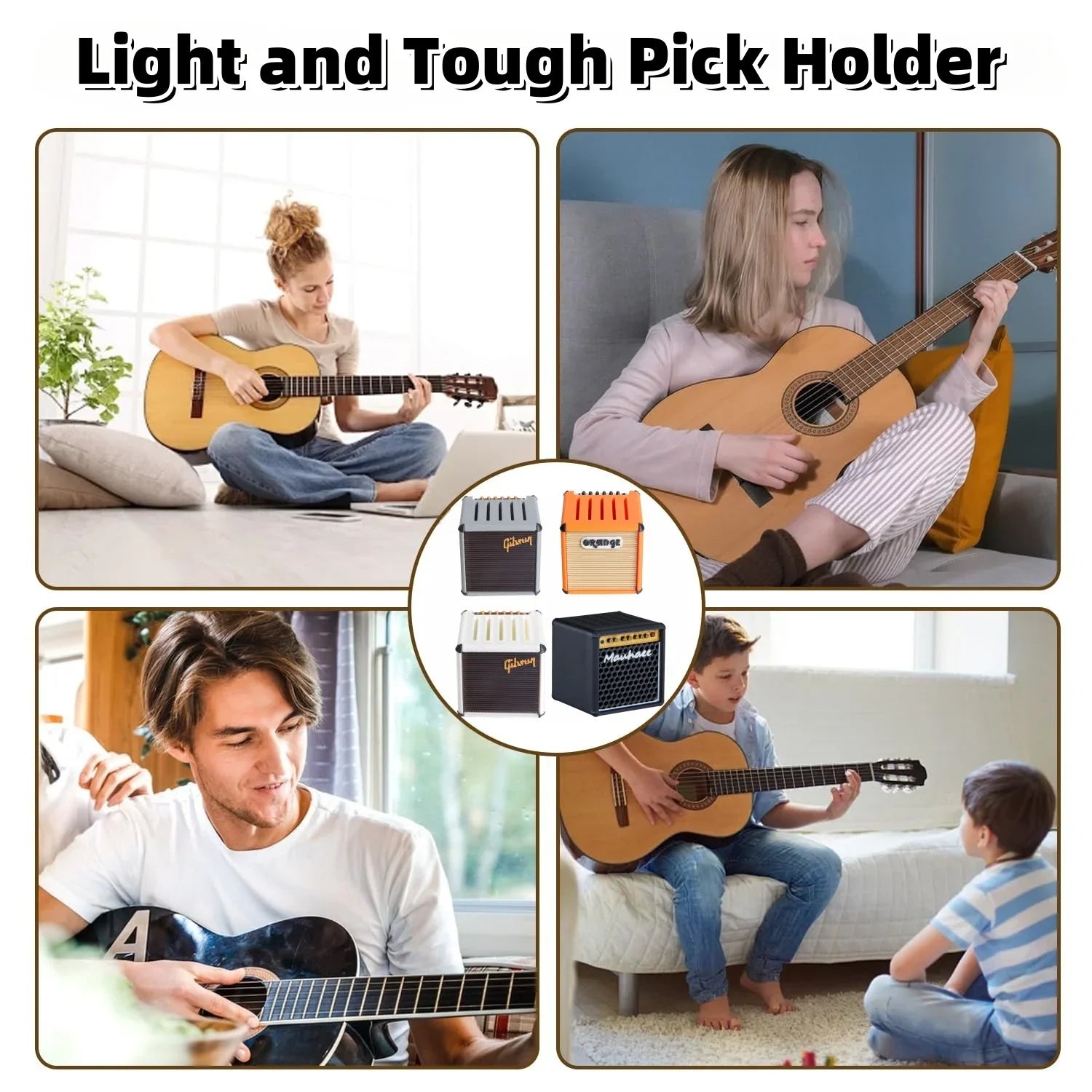 Miwayer Guitar Pick Holder – Amp-Shaped 3D Printed Case