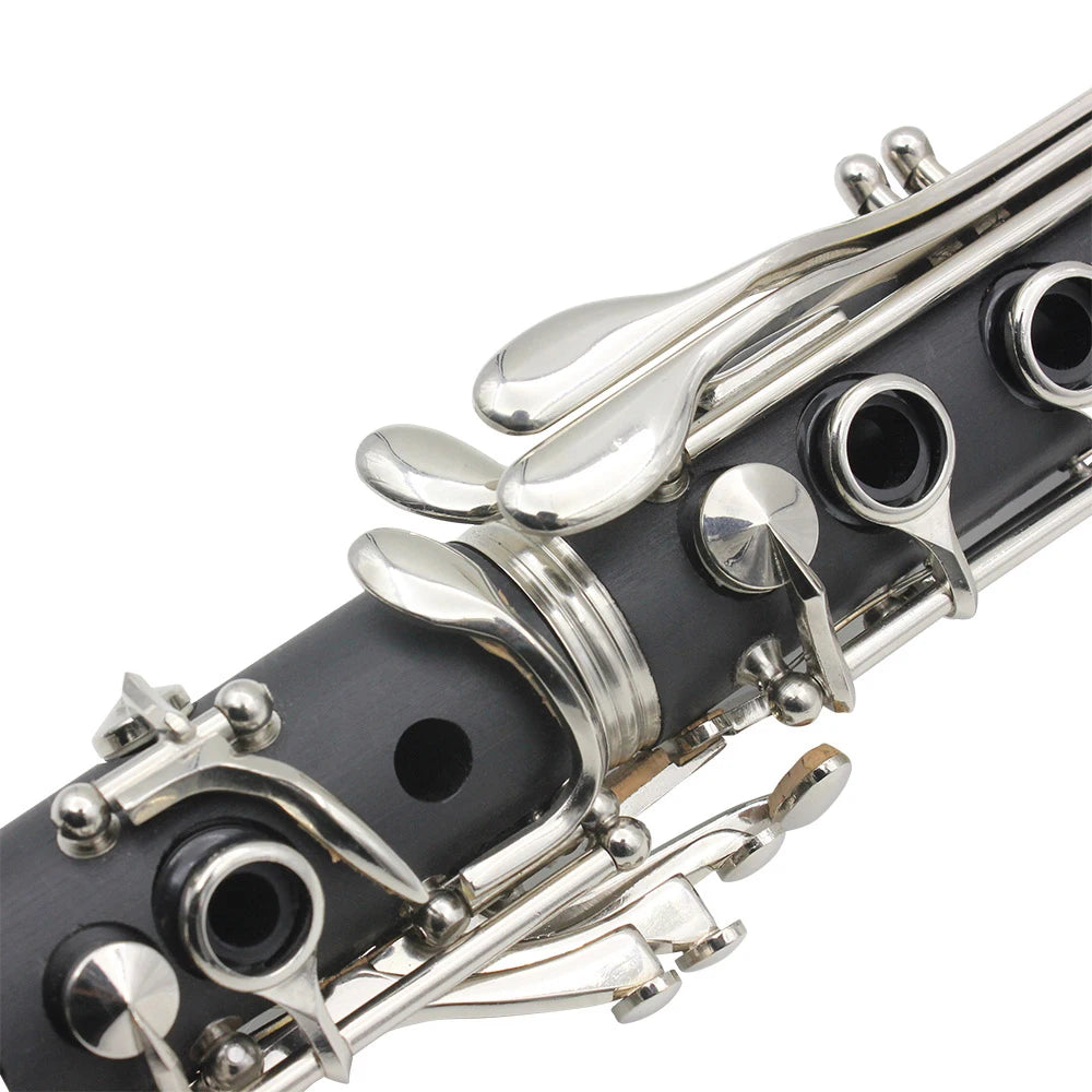 SLADE Bb Clarinet – 17-Key Bakelite Woodwind Instrument with Box & Reed