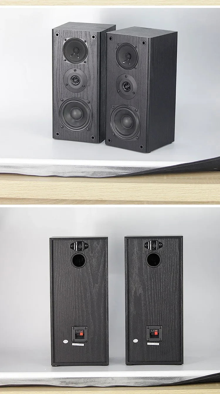 IBALL-X5 4" Bookshelf Speakers – Powered Studio Monitors 60W Pair