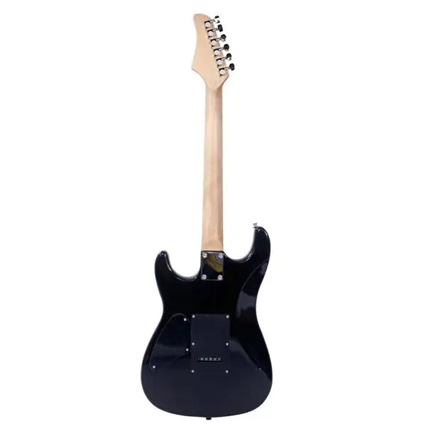 22-Fret Electric Guitar Bundle – Black & Dark Blue with Accessories