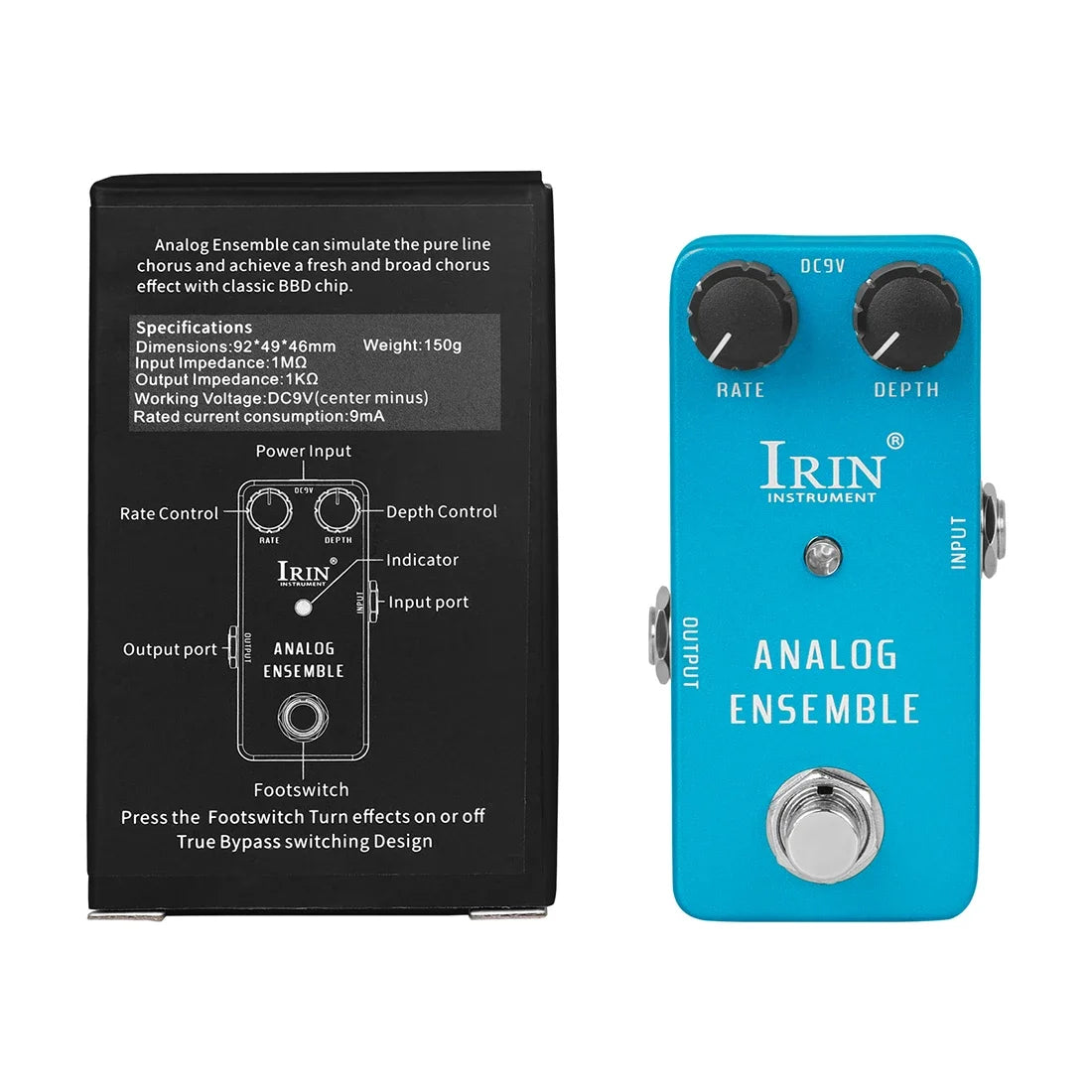 IRIN Aluminium Guitar Pedal – Vintage & Multi-Effects